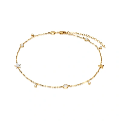 Missoma Interstellar Star Drop Choker 18ct Gold Vermeil