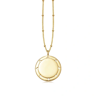 Missoma Gold Cut Out Sun Necklace