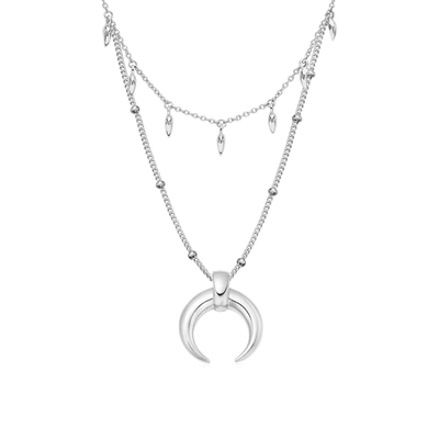 Missoma Lucy Williams Horn & Fang Necklace Set Sterling Silver