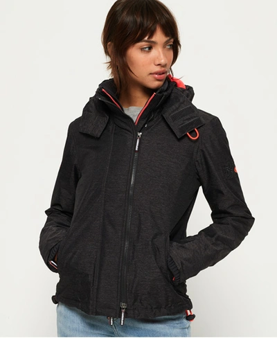 Superdry Pop Zip Hooded Arctic Sd-windcheater Jacket In Dark Grey | ModeSens