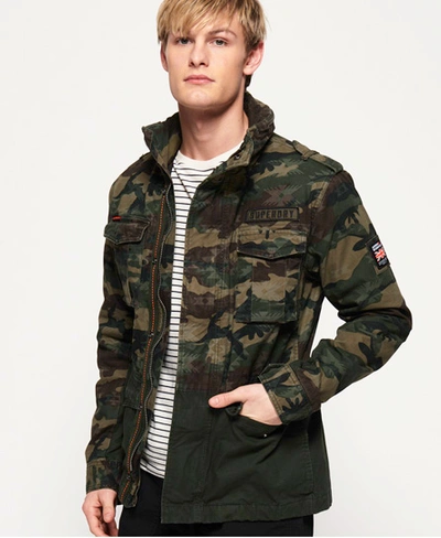 Superdry Mixed Rookie Pocket Jacket In Green | ModeSens