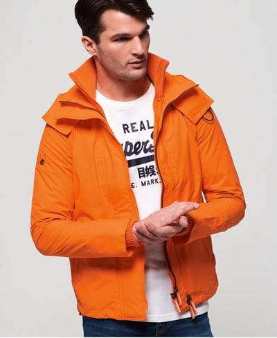 Superdry Hooded Technical Pop Zip Sd-windcheater Jacket In Orange | ModeSens