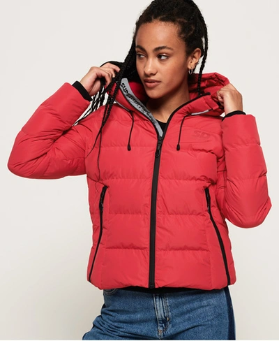 Superdry Women's Spirit Puffer Icon Jacket Red Size: 12 | ModeSens