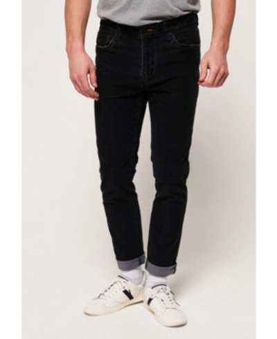 Superdry Slim Tyler Cord Five Pocket Trousers In Gray