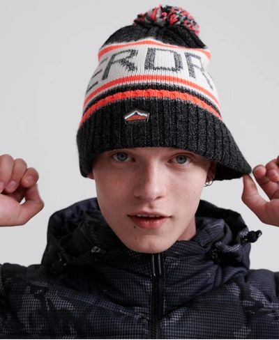 Superdry Logo Beanie Hat Navy