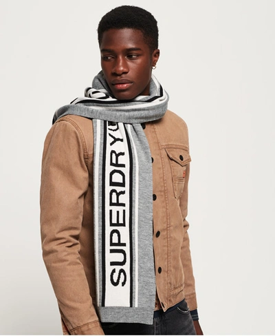 Superdry Oslo Racer Scarf In Grey