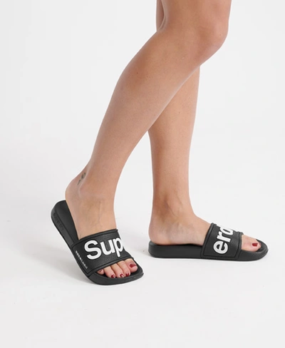 Superdry Women's Eva Pool Sliders Black