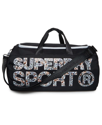 Superdry Sport Barrel Bag In Black