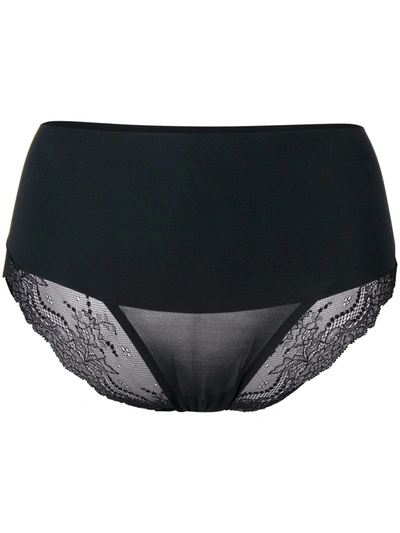 Spanx Women's Undie-tectable Lace Cheeky Panties In Black