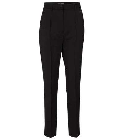 Dolce & Gabbana These Slim Fit Tailored Trousers In Black