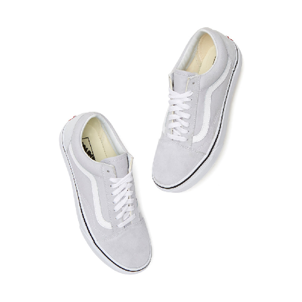 grey dawn true white vans