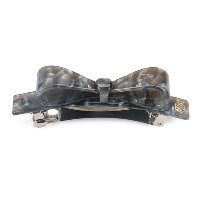 Ia Bon Bow Clip – Grey Marble In Gray