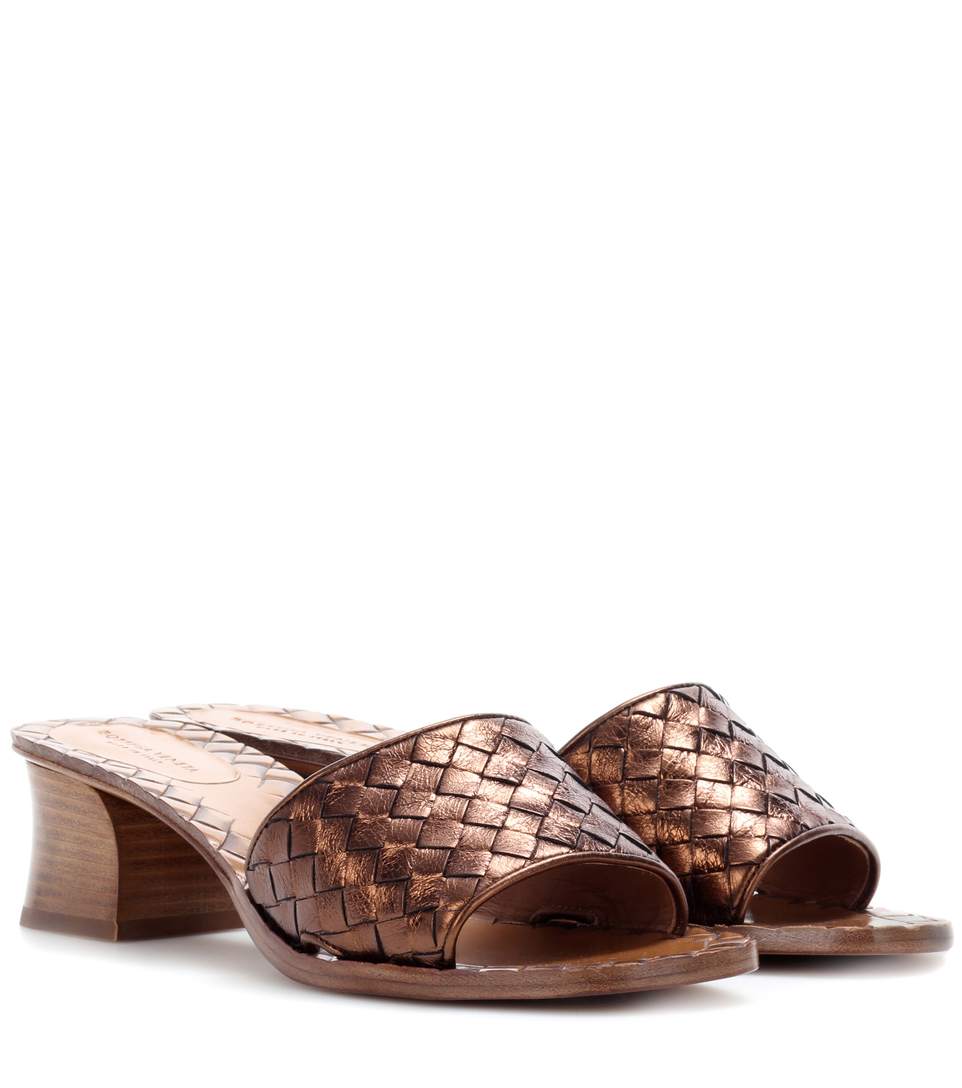 bottega veneta green sandals