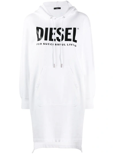 Diesel Drawstring Sweater Dress In White