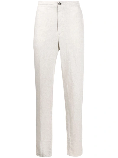 Ermenegildo Zegna Straight-leg Trousers In White