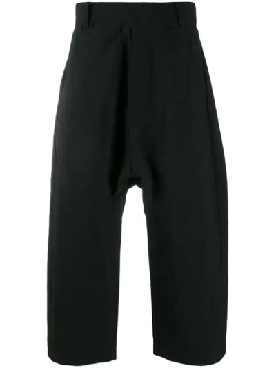 Tobias Birk Nielsen Weite 'william' Cropped-hose In Black