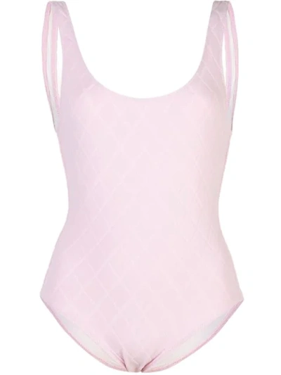 Solid & Striped The Anne-marie Quilted Swimsuit In Pink
