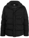 C.p. Company Nycra Goggle Padded Jacket In Black