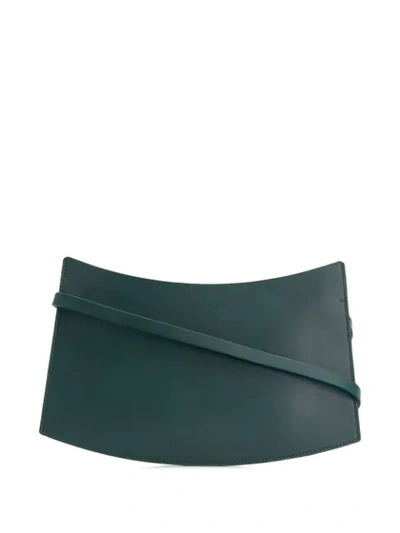 Aesther Ekme Accordion Clutch In Green