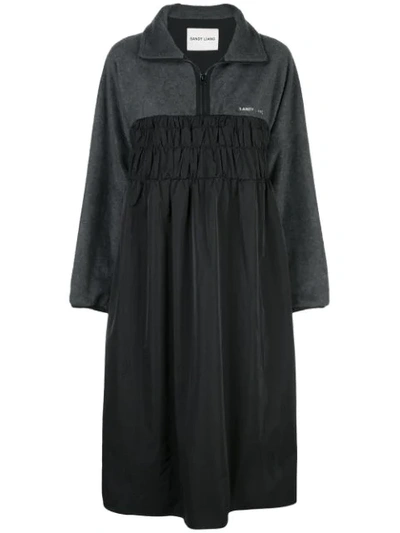 Sandy Liang Half-zip Dress In Grey