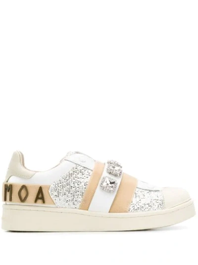 Moa Master Of Arts Lace Detail Sneakers In White