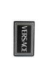 Versace Vintage 90s Logo Cardholder In Black