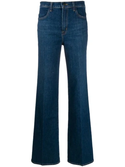 J Brand High-rise Wide-leg Jeans In Blue