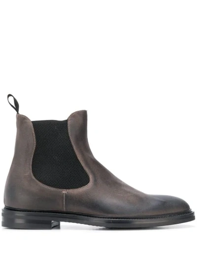 Scarosso Hunter Ankle Boots In Grey