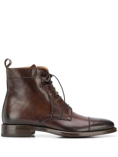 Scarosso Lace-up Boots In Brown