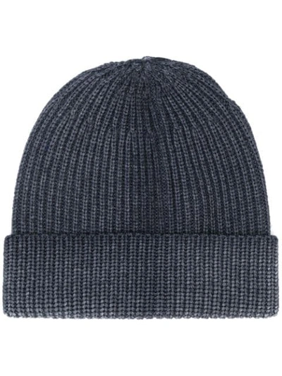 Altea Ribbed Knit Beanie In Grey