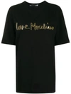 Love Moschino 3d Logo Print T-shirt In Black