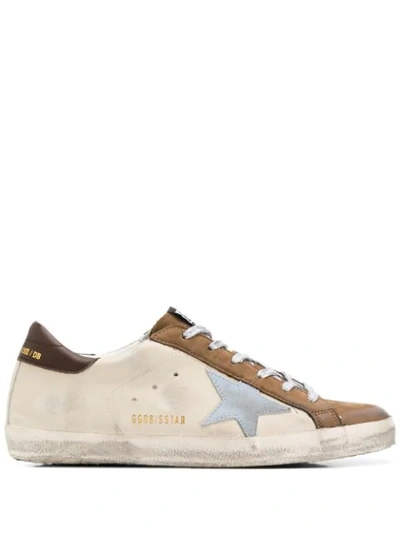 Golden Goose Low Top Superstar Trainers In Brown