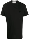Vivienne Westwood Orb Embroidery Boxy-fit T-shirt In Black