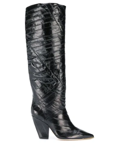 Tory Burch Knee Length Boots In Black