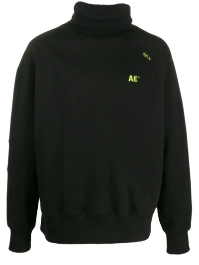 Ader Error Monogram Logo Embroidered Sweatshirt In Black