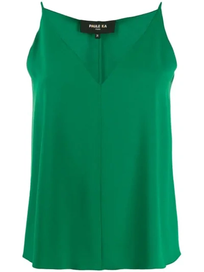 Paule Ka Loose-fit Sleeveless Top In Green