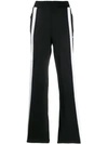Fila Logo Side-stripe Trousers In Black