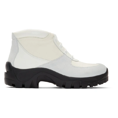 Our Legacy White Nebula Boots In Snow | ModeSens