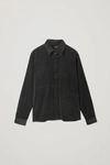 Cos Cotton Corduroy Shirt In Black