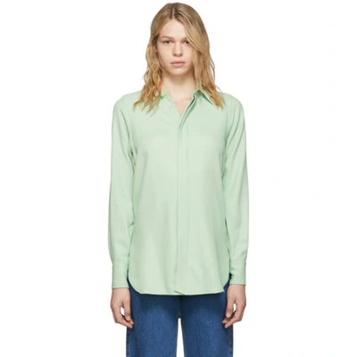 Ami Alexandre Mattiussi Long Shirt In 302 P Green