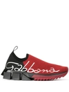 Dolce & Gabbana Sorrento Logo Sneakers In Red