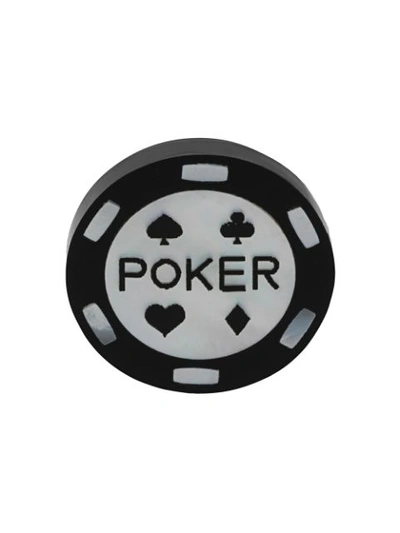 Paul Smith Poker Chip Cufflinks In 79 Black