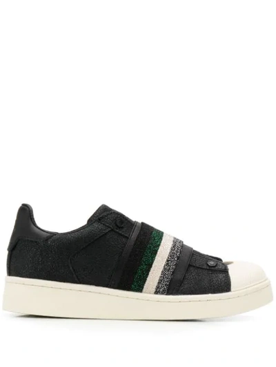 Moa Master Of Arts Glitter Strap Trainers In Black