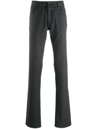 Canali Slim Fit Trousers In Grey