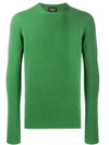 Drumohr Round Neck Jumper In Green