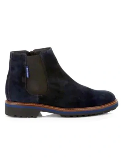 Mephisto Benson Suede Chelsea Boots In Blue