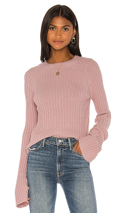 Song Of Style Lila Sweater In Dusty Blush