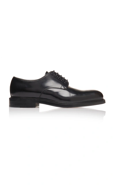 Prada Lace Up Shoes In Black