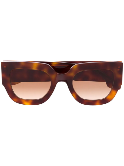 Victoria Beckham Square Tortoiseshell-acetate Sunglasses