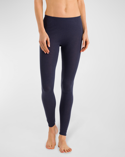 Hanro High-rise Silk And Cashmere-blend Leggings In Black